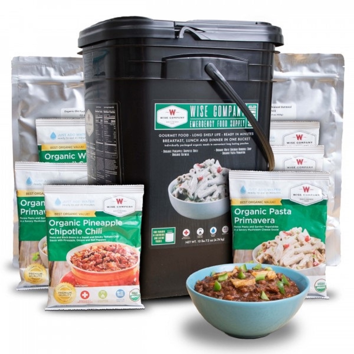 ReadyWise 90-Serving Organic Food Supply Bucket