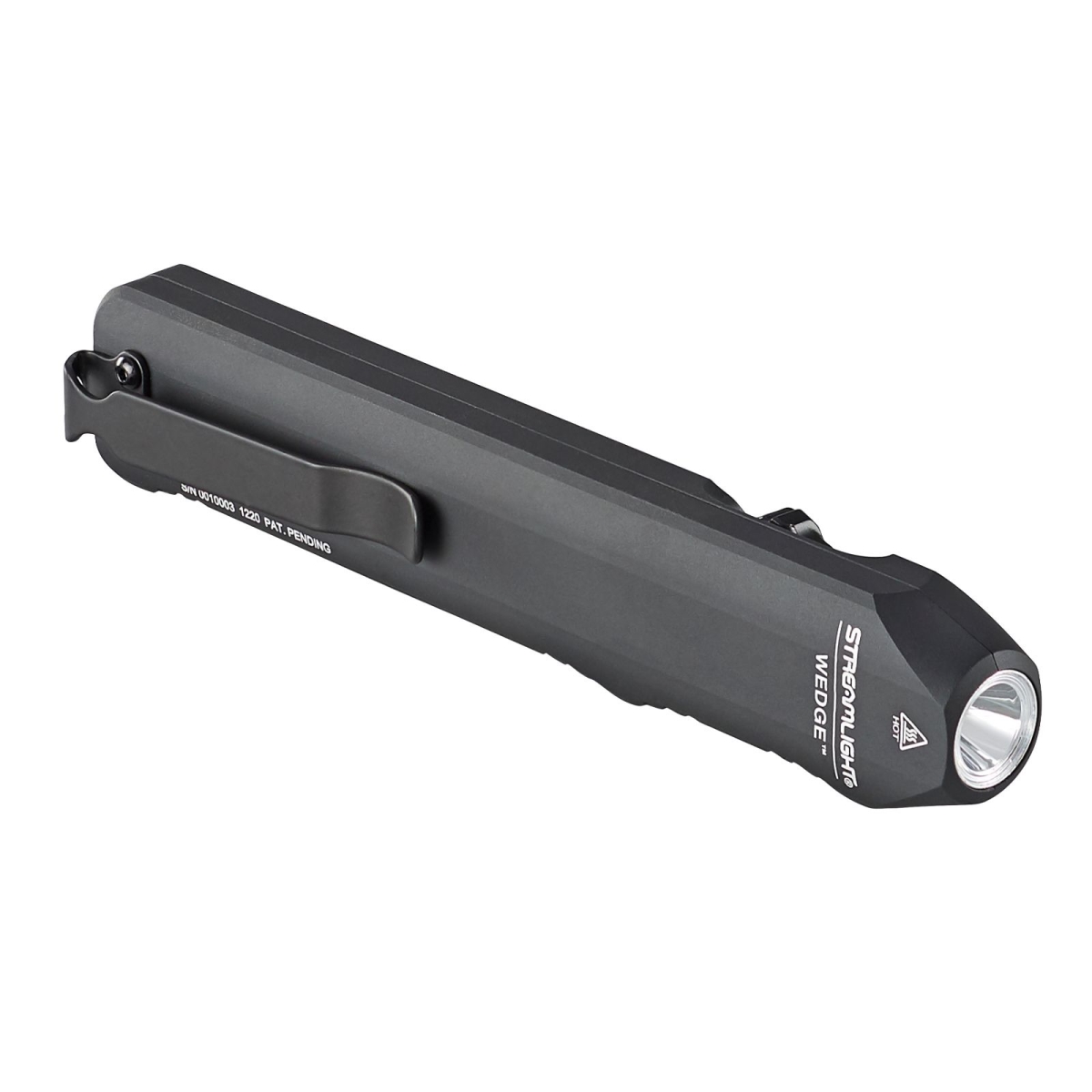 Wedge Slim Everyday Carry Flashlight, Black