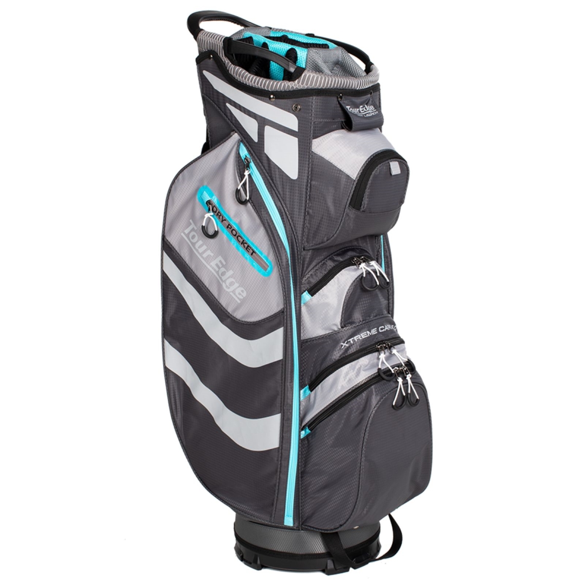 Picture of Tour Edge 1130140 Hot Launch Xtreme Stand 5.0 Bag&#44; Silver & Blue