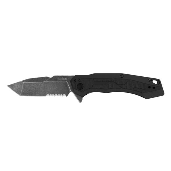 1130440 Analyst Speed Safe Folding Knife with Serrated Blade, Black