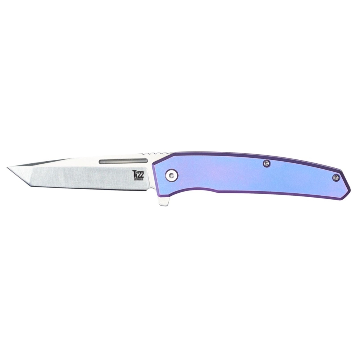 1130841 3.03 in. Ti 22 Ultrablue Ultraviolet Handle Folding Knife