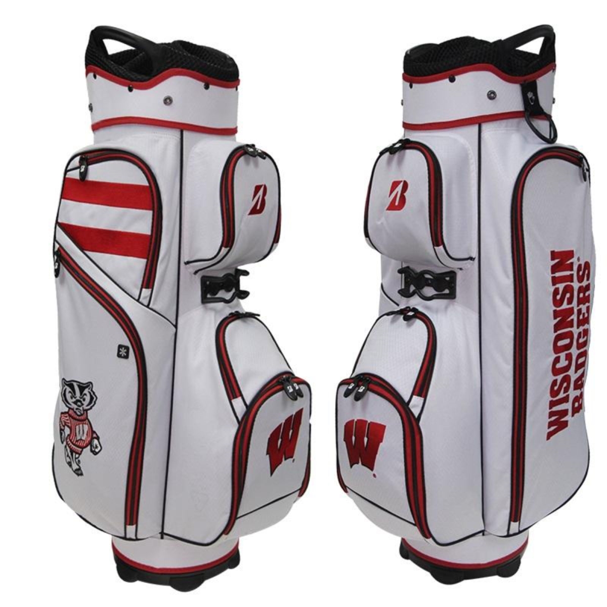 Picture of Bridgestone 1132519 NCAA Golf Cart Bag&#44; Wisconsin