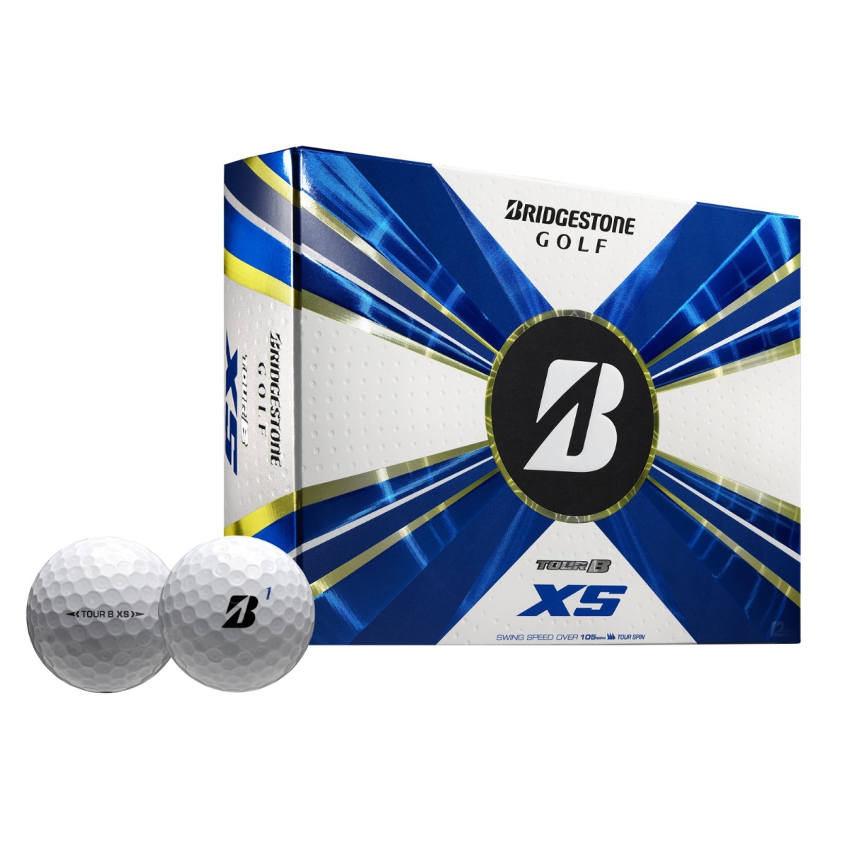 Picture of Bridgestone 1132490 Tour B XS Dozen Tiger Woods Edition Golf Balls&#44; White