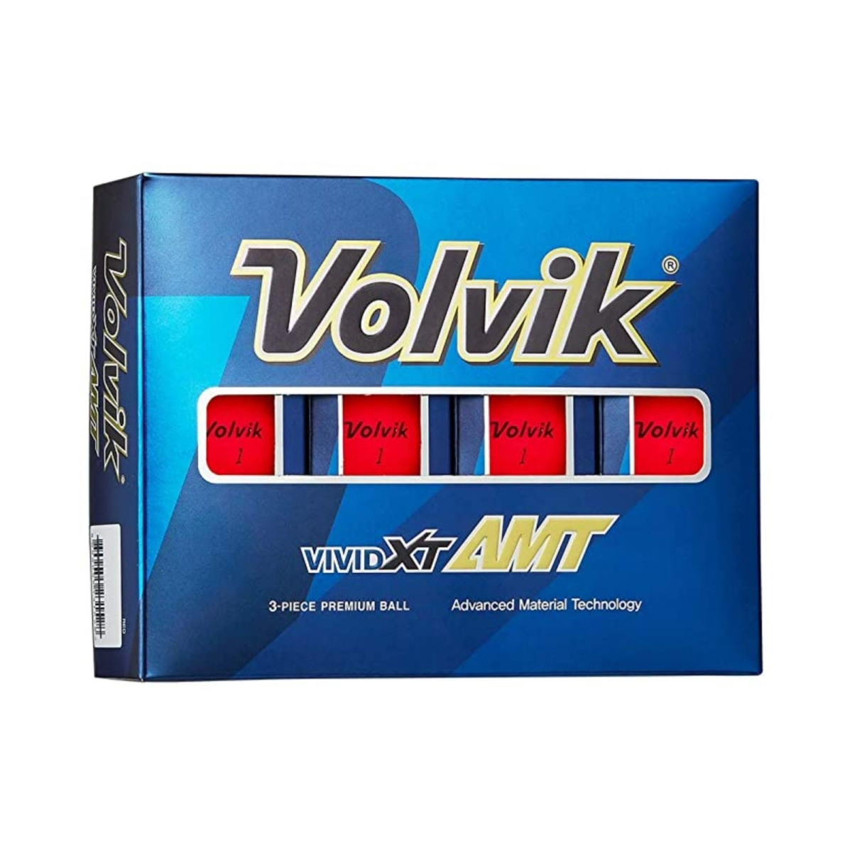 Picture of Volvik 1133381 Vivid XT AMT Golf Balls&#44; Matte Red - Pack of 12