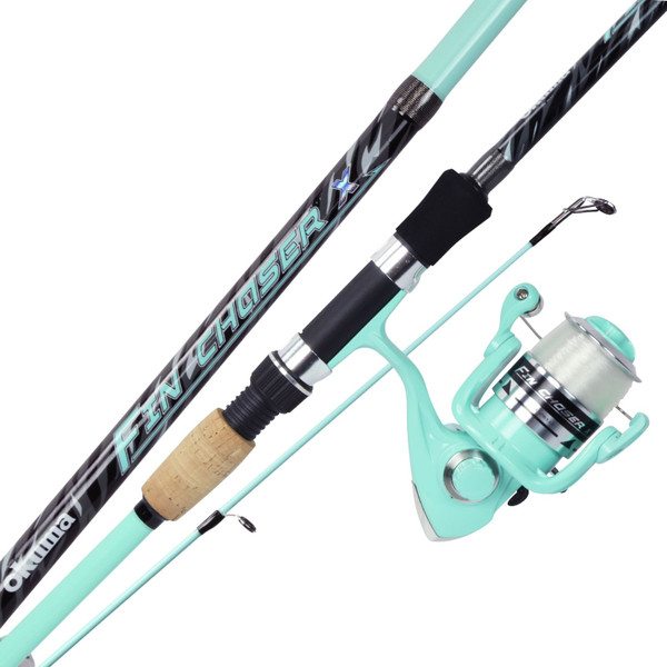 Picture of Okuma 1132770 7 ft. Fin Chaser X Series Spinning Combo Rod&#44; Sea Foam