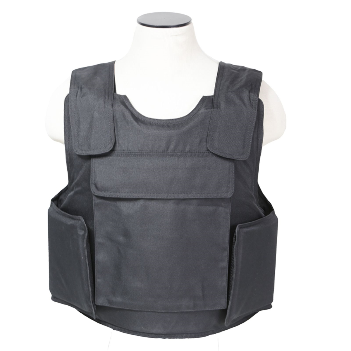 1134732 Vism Outer Carrier Vest with 4 3A Ballistic Panels, Black - Medium