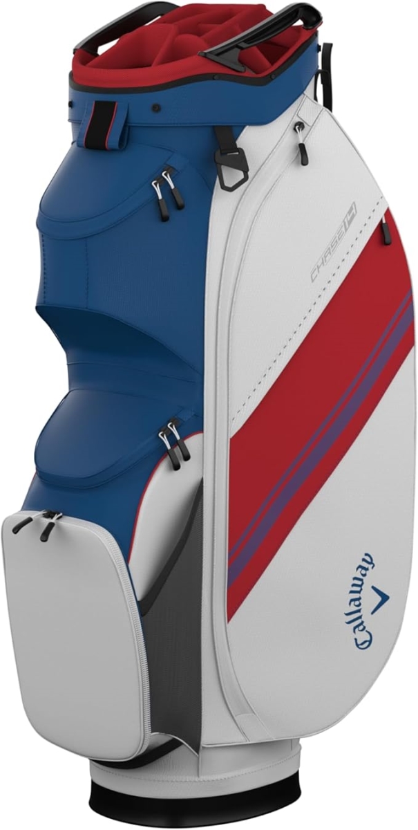 Picture of Callaway Golf 1150546 Chase 14 Cart Bag&#44; Blue&#44; White & Red