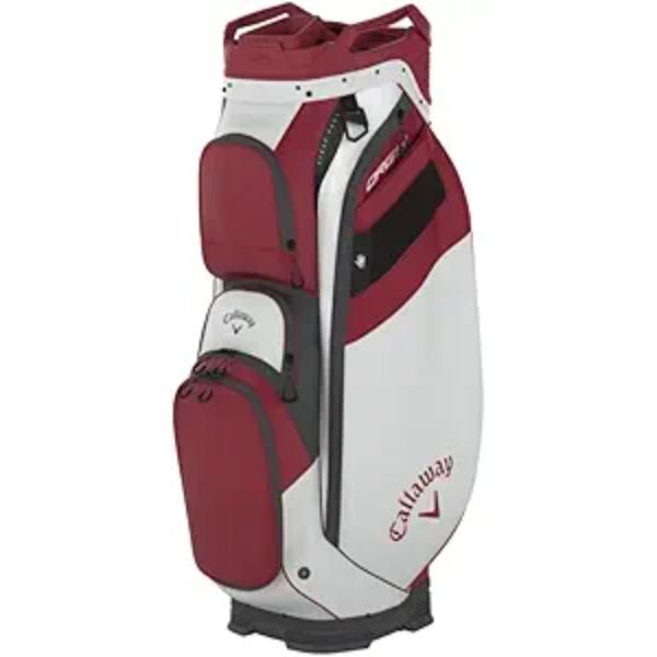 Picture of Callaway Golf 1150554 ORG 14 Cart Bag&#44; White & Cardinal