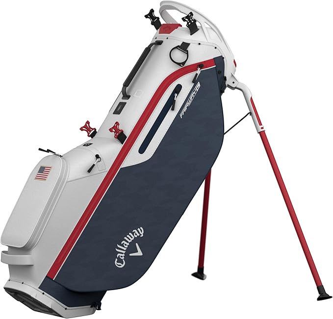 Picture of Callaway Golf 1150539 Fairway C Stand Bag&#44; Red&#44; White & Navy