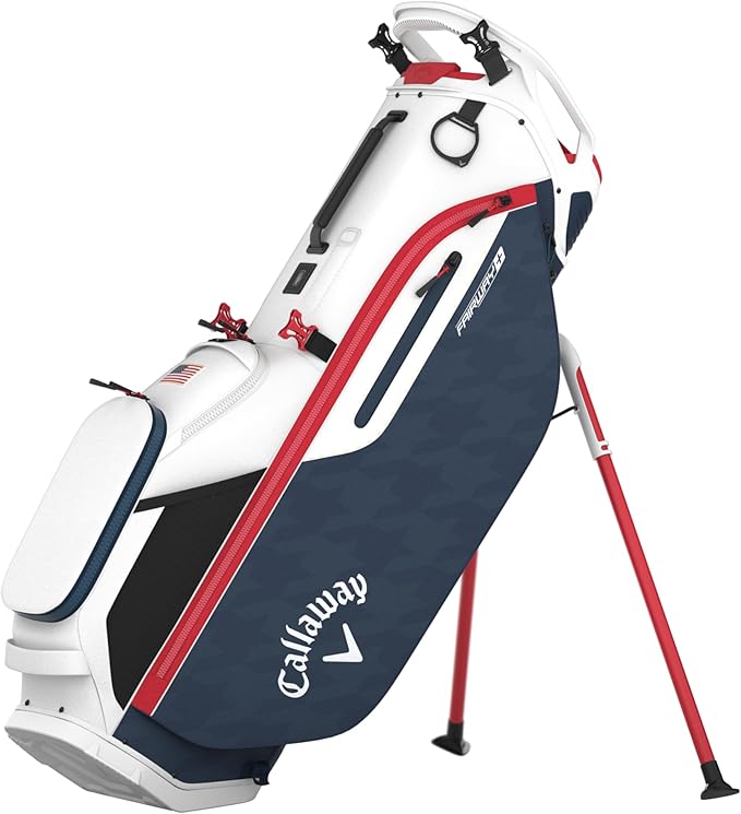 Picture of Callaway Golf 1150534 Fairway Plus Stand Bag&#44; Red&#44; White & Navy