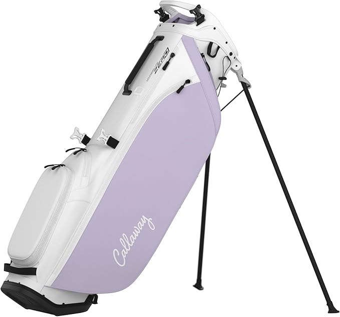 Picture of Callaway Golf 1150549 Hyperlite Zero Stand Bag&#44; White & Orchid Petal