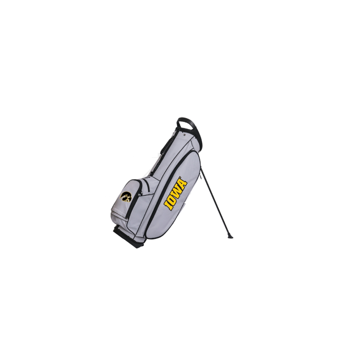 1150590 Iowa State University NCAA Golf Stand Bag, Gray & Yellow