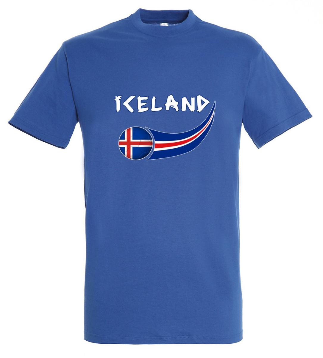 Picture of Supportershop ICBL-M Iceland T-Shirt for Men - Blue, Medium