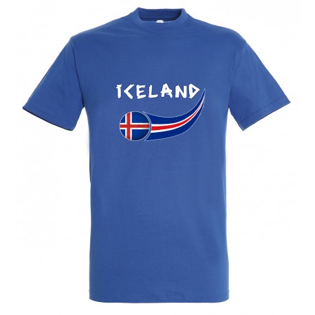 Picture of Supportershop ICBL-L Iceland T-Shirt for Men - Blue, Large