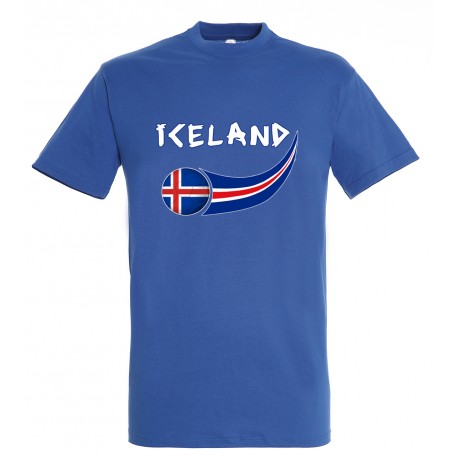 Picture of Supportershop ICBL-4 Iceland T-Shirt for Junior - Blue, 4 Years