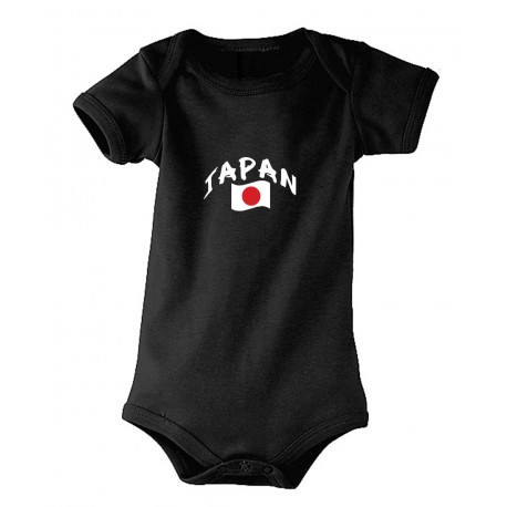 Picture of Supportershop JPBBBK-3 Japan Baby Bodysuit - Black, 3-6 Months