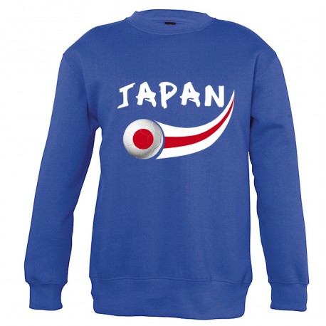 Picture of Supportershop JPSWBL-6 Japan Sweatshirt for Junior - Blue, 6 Years