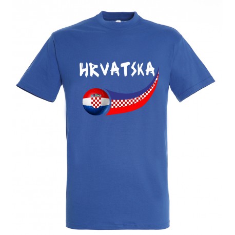 Picture of Supportershop CROBL-4 Croatia Soccer T-Shirt for Junior - Blue, 4 Years