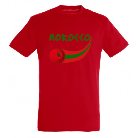 MORRD-XL Morocco Soccer T-Shirt for Men - Red, Extra Large -  Supportershop