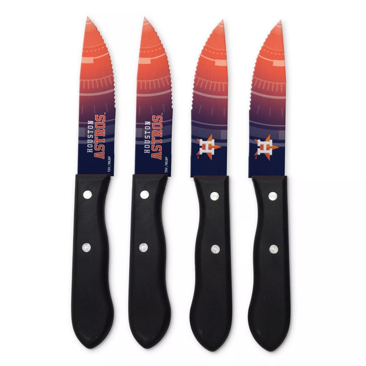 Picture of TSV Home SKMLB11 MLB Houston Astros Steak Knives&#44; orange