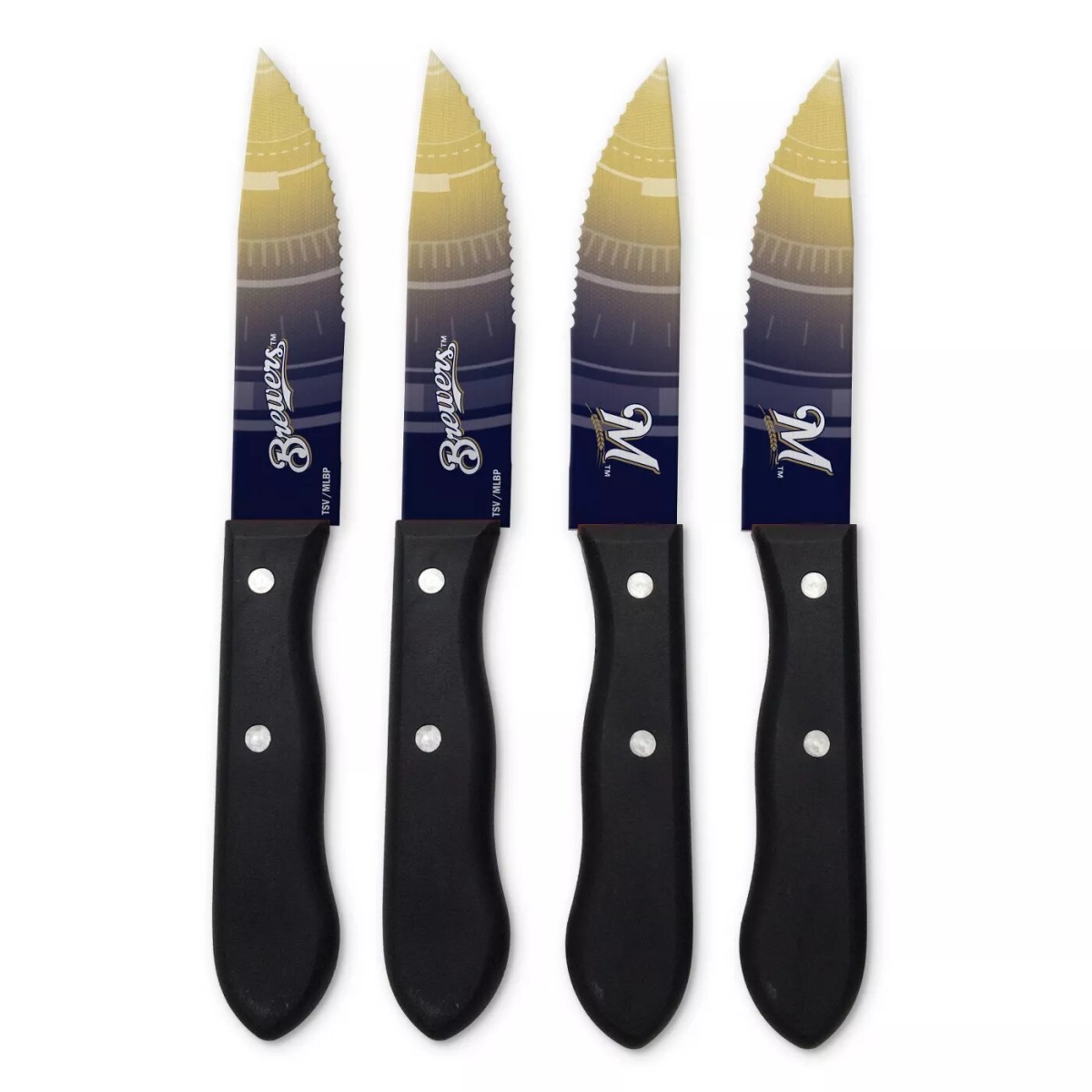 Picture of TSV Home SKMLB16 MLB Milwaukee Brewers Steak Knives&#44; Blue