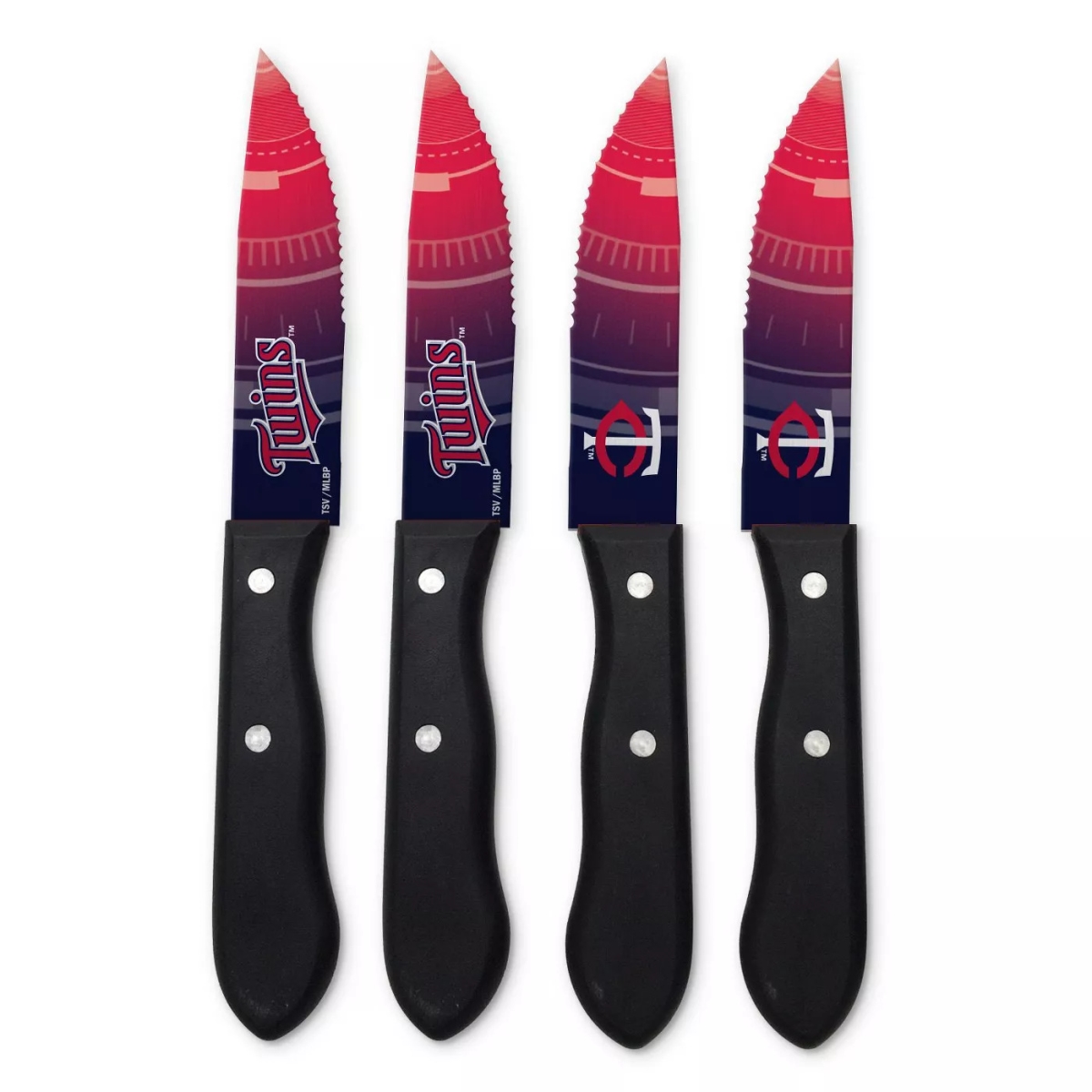 Picture of TSV Home SKMLB17 MLB Minnesota Twins Steak Knives&#44; Blue