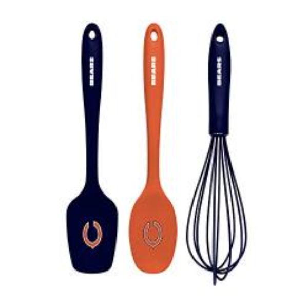 Picture of Collection KUSNFL0601 NFL Chicago Bears Kitchen Utensil Set - 3 Piece