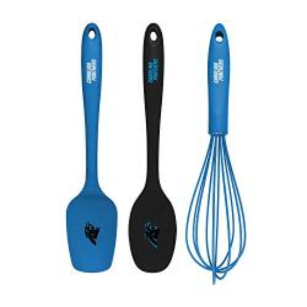 Picture of Collection KUSNFL0501 NFL Carolina Panthers Kitchen Utensil Set - 3 Piece
