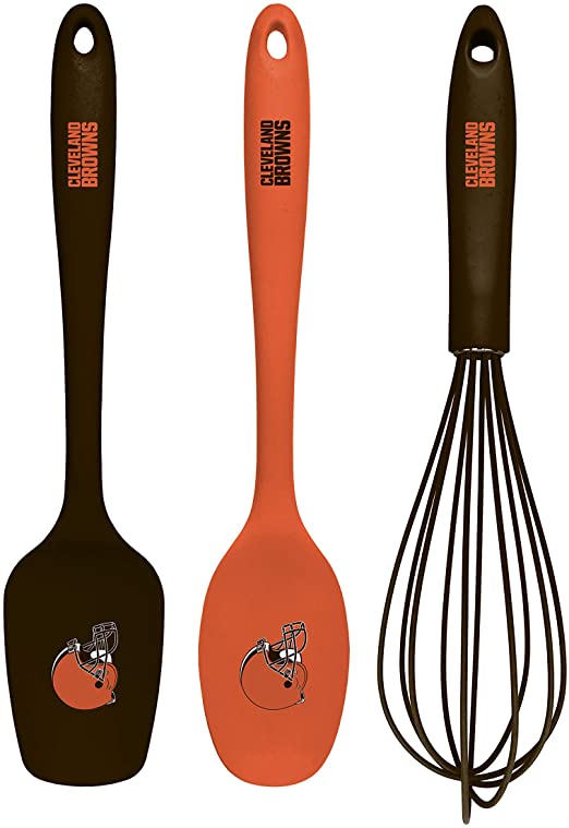 Picture of Collection KUSNFL0801 NFL Cleveland Browns Kitchen Utensil Set - 3 Piece