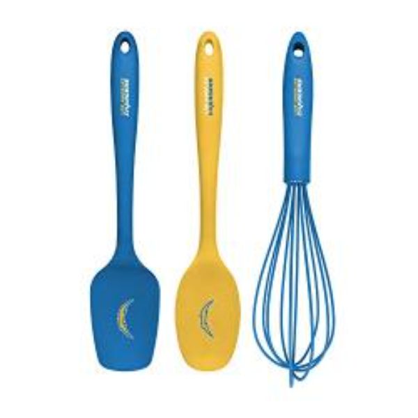 Picture of Collection KUSNFL6901 NFL Los Angeles Chargers Kitchen Utensil Set - 3 Piece