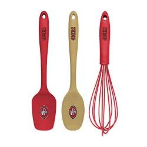 Picture of Collection KUSNFL2801 NFL San Francisco 49ers Kitchen Utensil Set - 3 Piece
