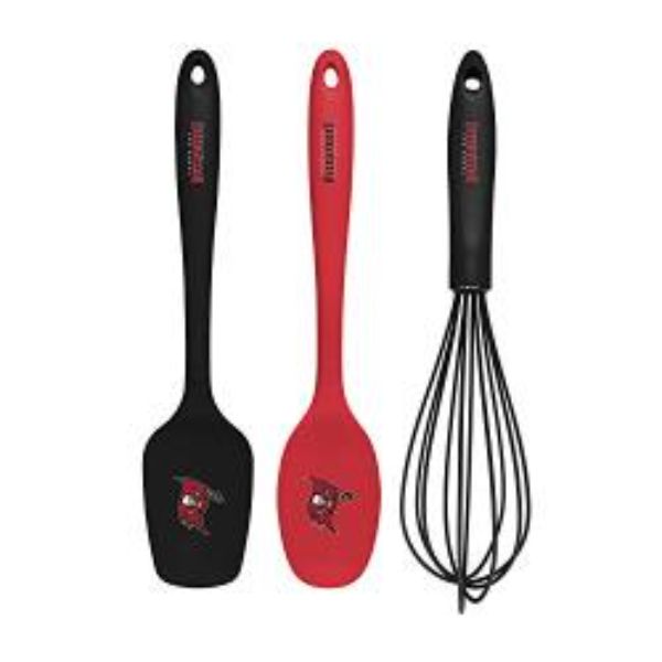 Picture of Collection KUSNFL3001 NFL Tampa Bay Buccaneers Kitchen Utensil Set - 3 Piece