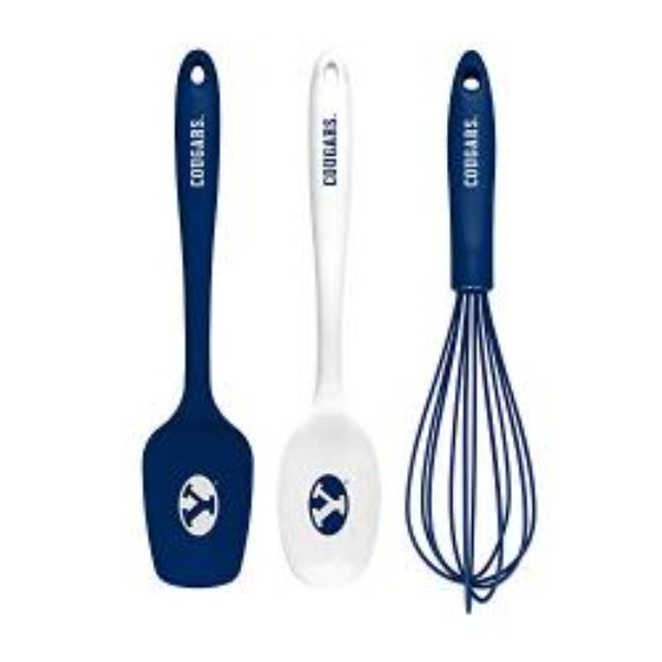 Picture of Collection KUSBYU1701 NCAA BYU Cougars Kitchen Utensil Set - 3 Piece