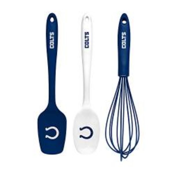 Picture of Collection KUSNFL1401 NFL Indianapolis Colts Kitchen Utensil Set - 3 Piece