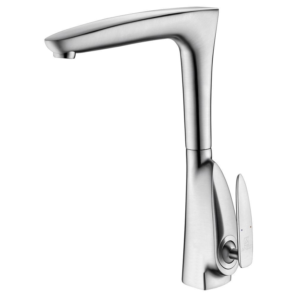 Picture of Anzzi KF-AZ034BN Timbre Series Single Handle Kitchen Faucet in Brushed Nickel