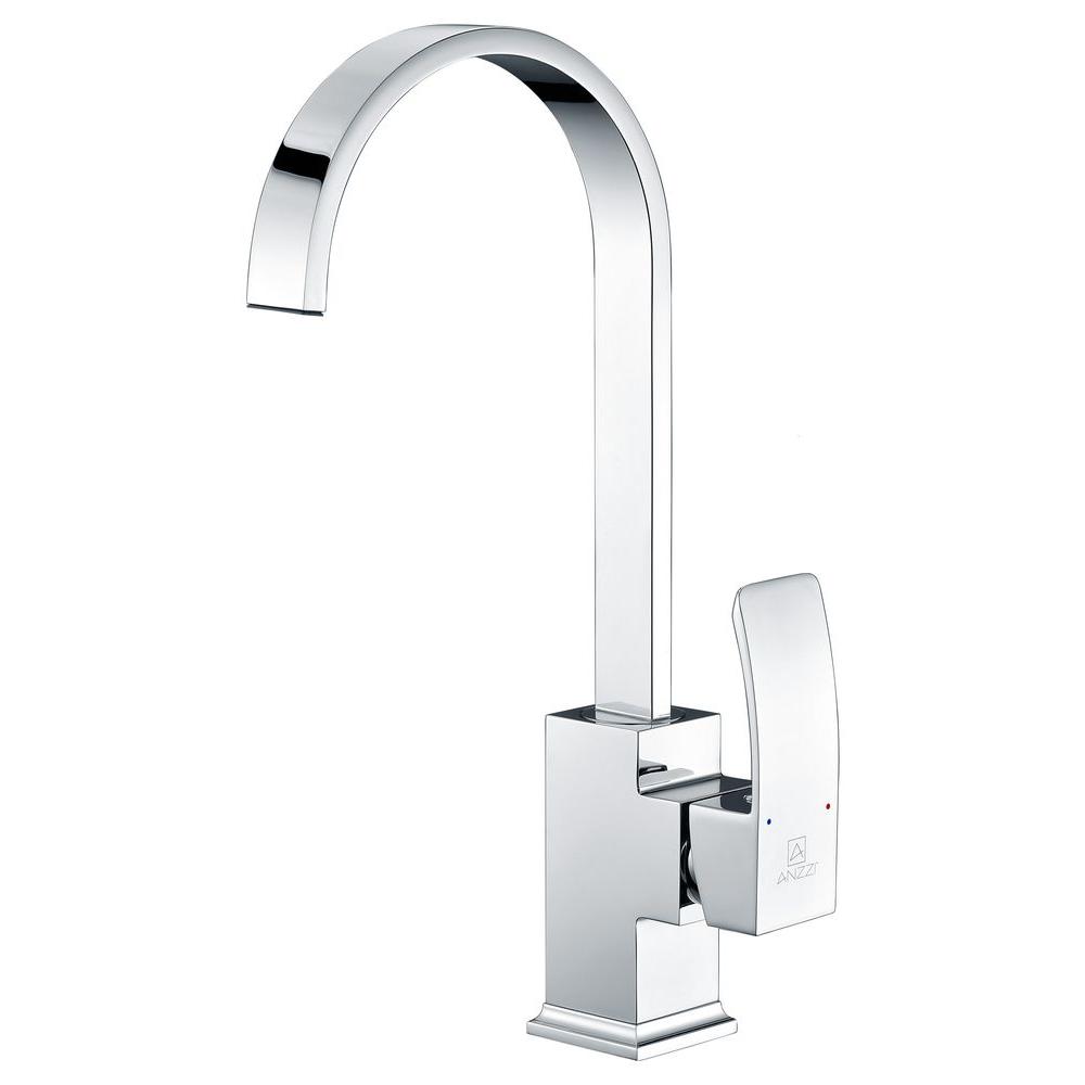 Picture of Anzzi KF-AZ035 Opus Series Single Handle Kitchen Faucet in Polished Chrome