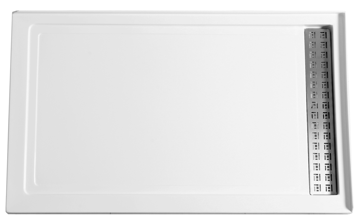 Picture of Anzzi SB-AZ012WR Field Series 60 x 36 in. Shower Base in White