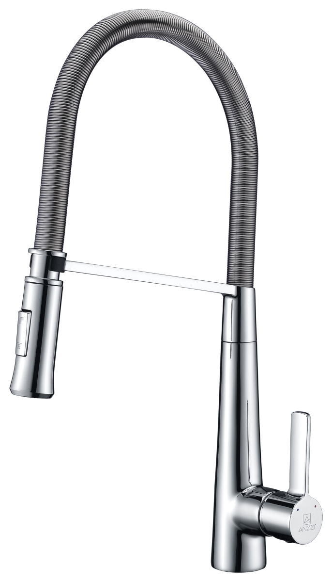 Picture of Anzzi KF-AZ188CH Apollo Single Handle Pull-Down Sprayer Kitchen Faucet in Polished Chrome