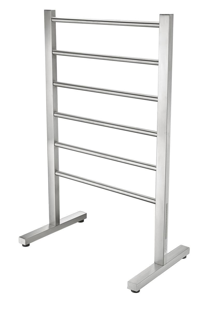 Picture of Anzzi TW-AZ102BN Riposte Series 6-Bar Stainless Steel Floor Mounted Electric Towel Warmer Rack in Brushed Nickel