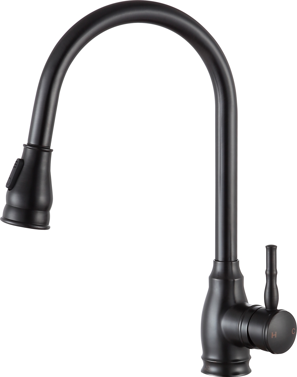 Picture of Anzzi KF-AZ215ORB Bell Single-Handle Pull-Out Sprayer Kitchen Faucet&#44; Oil Rubbed Bronze - 17 x 11.42 x 5.2 in.