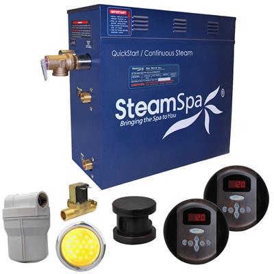 Picture of SteamSpa RY450OB-A 4.5 kW Royal QuickStart Acu-Steam Bath Generator Pack with Built-in Auto Drain, Oil Rubbed Bronze