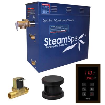 Picture of SteamSpa OAT450OB-A 4.5 kW Oasis QuickStart Acu-Steam Bath Generator Pack with Built-in Auto Drain, Oil Rubbed Bronze