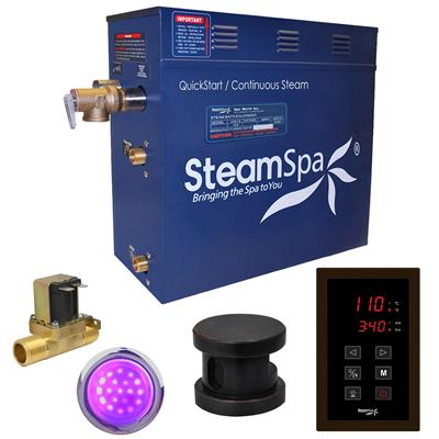Picture of SteamSpa INT450OB-A 4.5 kW Indulgence QuickStart Acu-Steam Bath Generator Pack with Built-in Auto Drain, Oil Rubbed Bronze