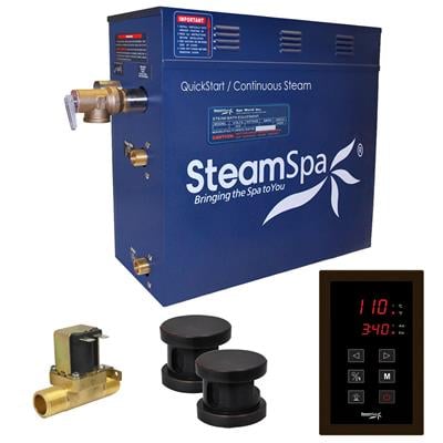 Picture of SteamSpa OAT1050OB-A 10.5 kW Oasis QuickStart Acu-Steam Bath Generator Pack with Built-in Auto Drain, Oil Rubbed Bronze