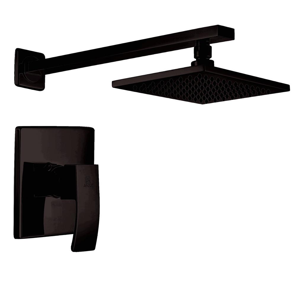 Picture of Anzzi SH-AZ041ORB 12.55 in. Viace Series 1-Spray Fixed Showerhead in Oil Rubbed Bronze