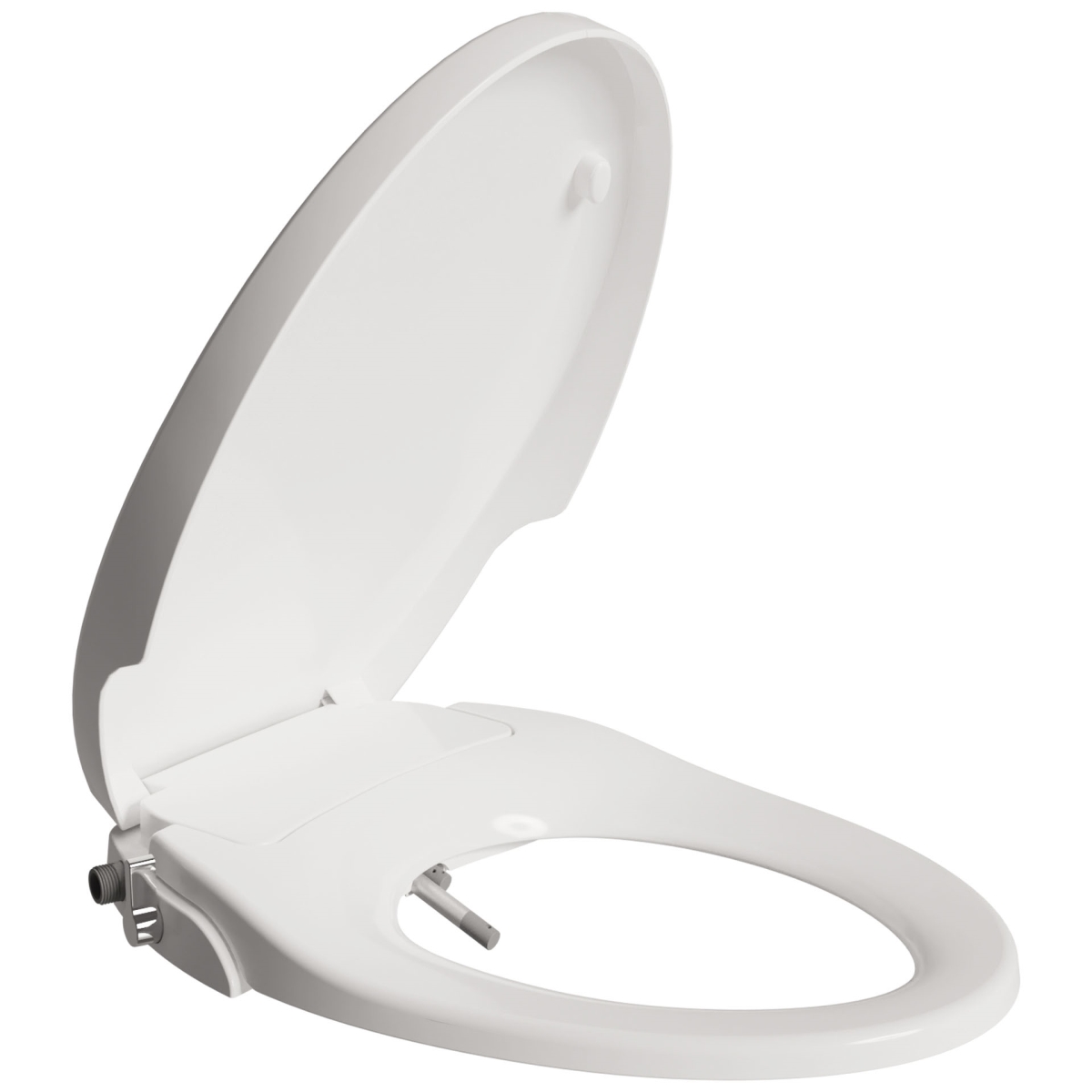 Picture of Anzzi TL-MBSEL200WH 19.6 x 14.6 in. Hal Series Non-Electric Bidet Seat for Elongated Toilet with Dual Nozzle&#44; Built-In Side Lever & Soft Close&#44; White