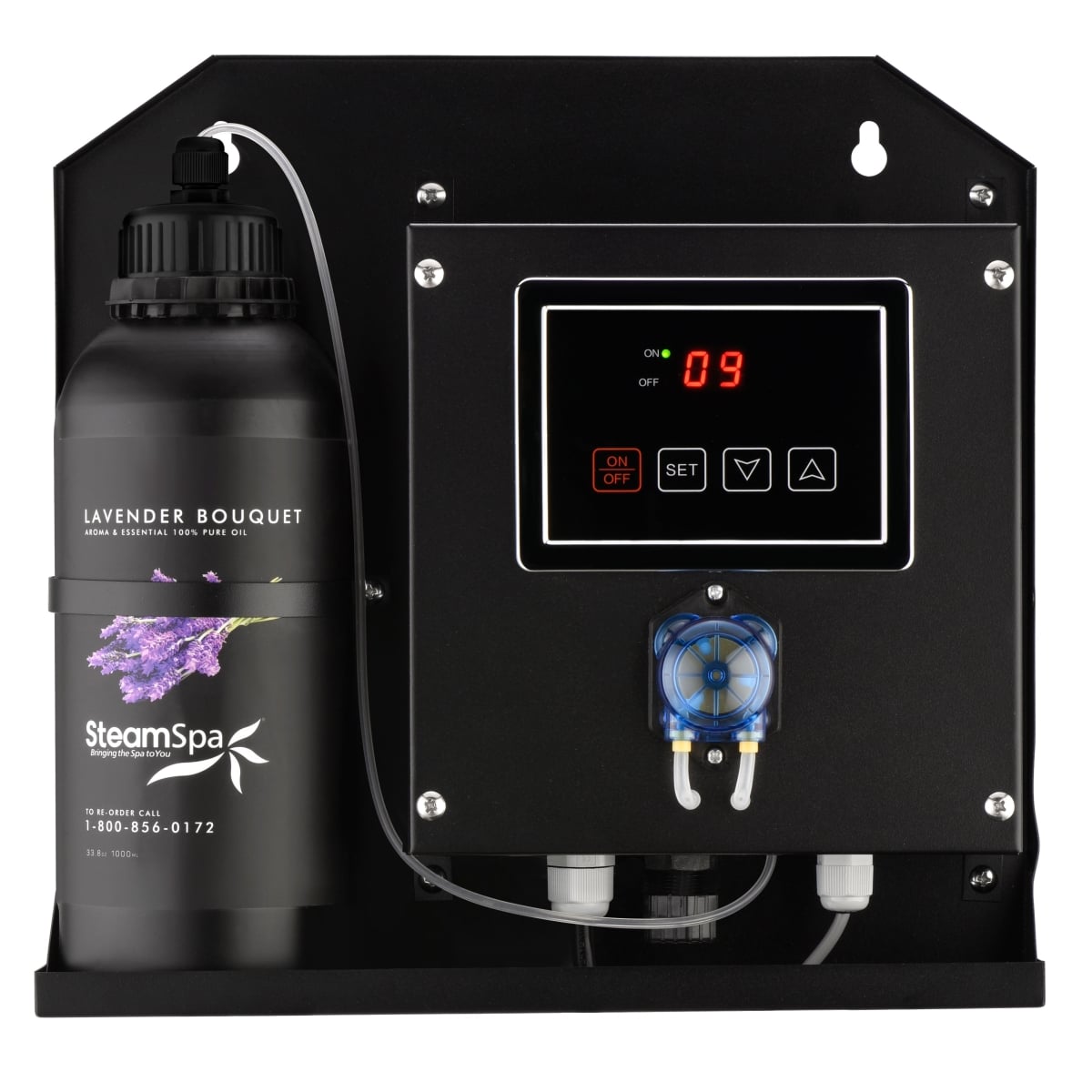 SS-SAP001-XX Steam Bath Essential Oil Delivery System, Black