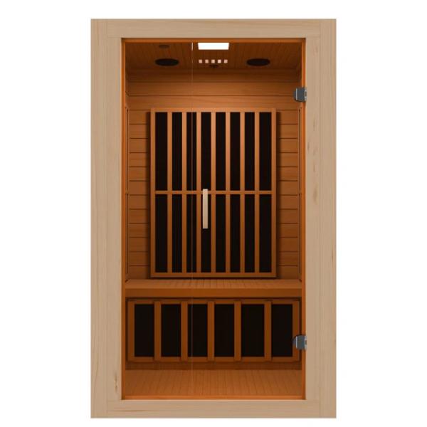 SC-SS0014-GS 2-Person Infrared Hemlock Indoor Sauna with LED Touch Panel