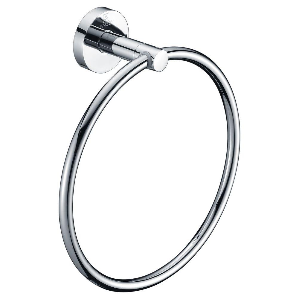 Picture of Anzzi AC-AZ005 Caster Series Towel Ring in Polished Chrome