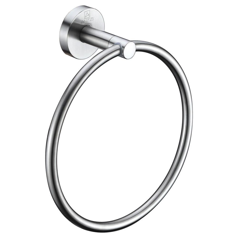 Picture of Anzzi AC-AZ005BN Caster Series Towel Ring in Brushed Nickel
